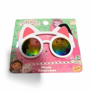 Kids' Cat Ear Sunglasses - White and Pink